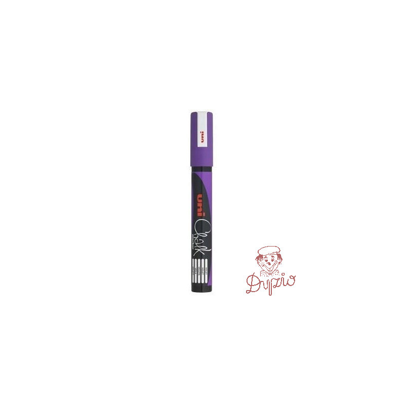 Marker kredowy UNI PWE-5M 1.8mm-2,5mm fioletowy UNPWE5M/DFI