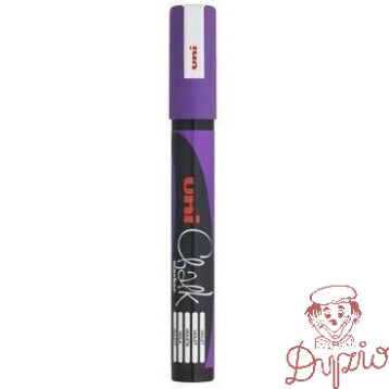 Marker kredowy UNI PWE-5M 1.8mm-2,5mm fioletowy UNPWE5M/DFI