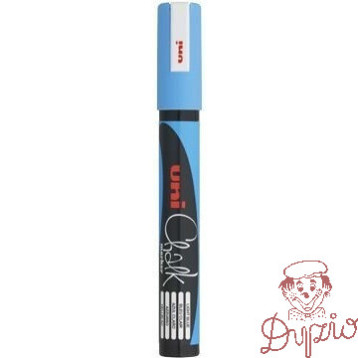 Marker kredowy UNI PWE-5M 1.8mm-2.5mm jasny niebieski UNPWE5M/DJNI