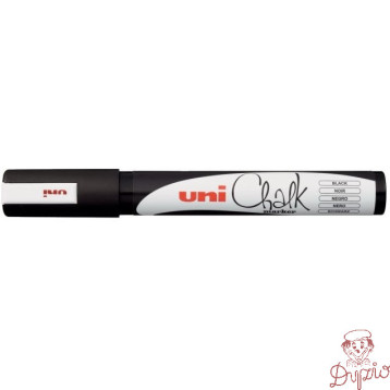 Marker kredowy UNI PWE-5M 1.8mm-2.5mm czarny UNPWE5M/DCA