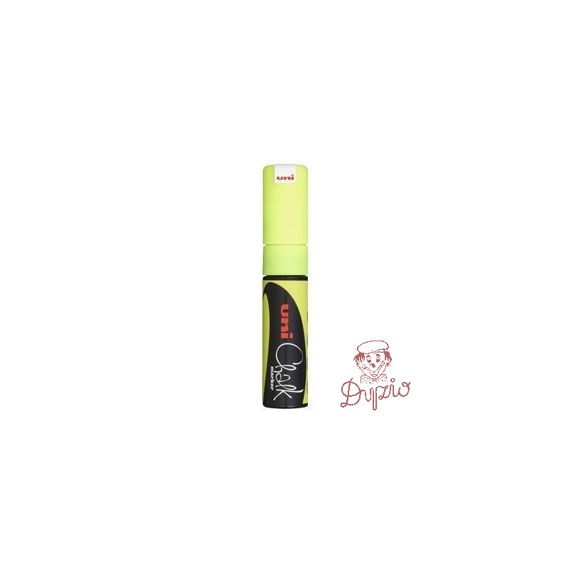 Marker kredowy UNI PWE-8K żółty 8mm UNPWE8K/6ZO