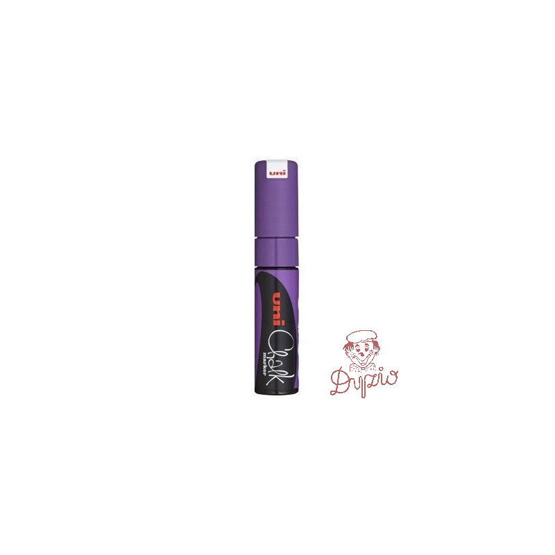 Marker kredowy UNI PWE-8K 8mm fioletowy UNPWE8K/6FI