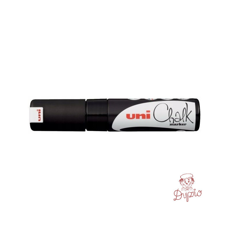 Marker z farbą kredową CHALK PWE-8K czarny UNI UNPWE8K/6CA