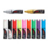 Marker z farbą kredową CHALK PWE-8K srebrny UNI UNPWE8K/6SR