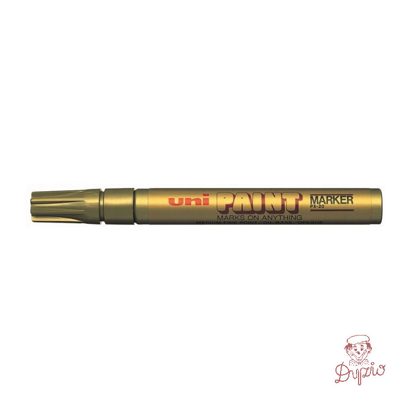 Marker olejowy PX-20 błyszczący złoty UNI