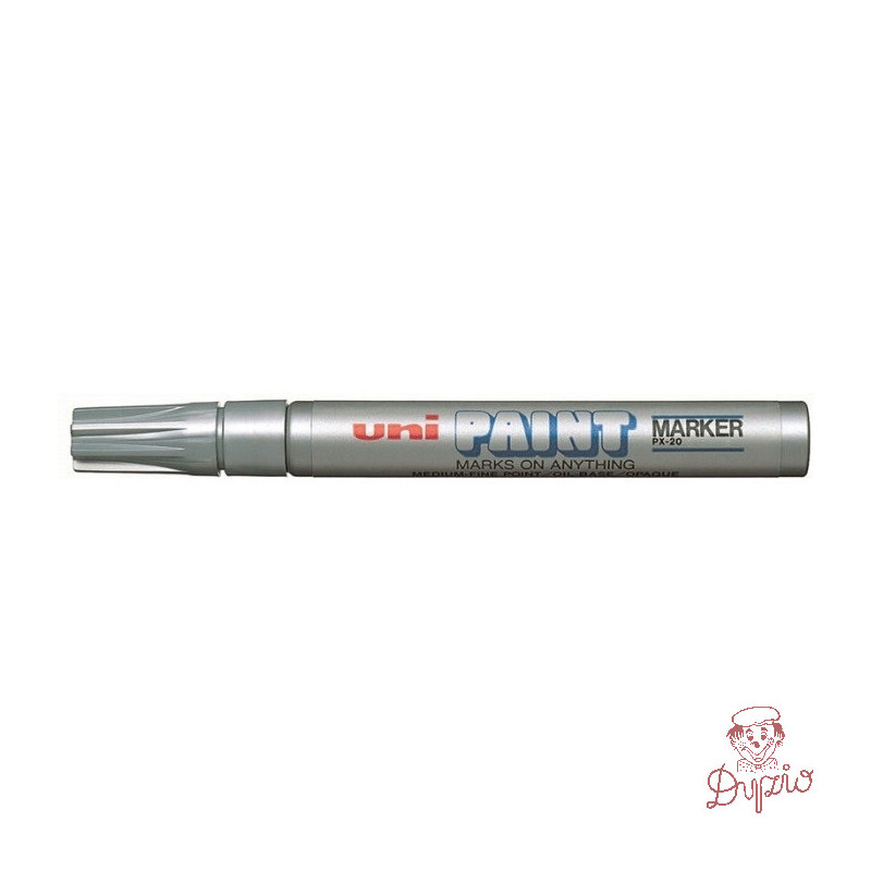 Marker olejowy PX-20 błyszczący srebrny UNI