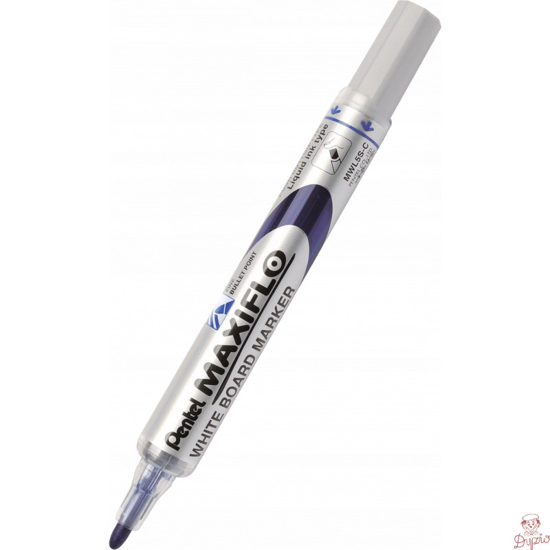 Marker suchościeralny MWL5S-C niebieski PENTEL MAXIFLO(z tłoczkiem)