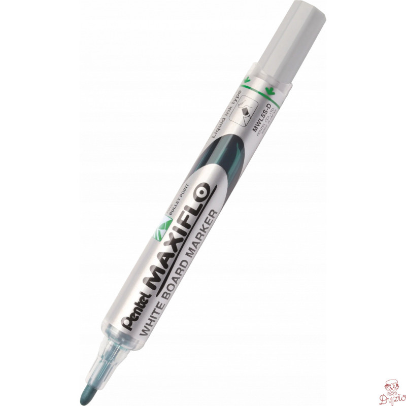 Marker suchościeralny MWL5S-D zielony PENTEL MAXIFLO(z tłoczkiem)