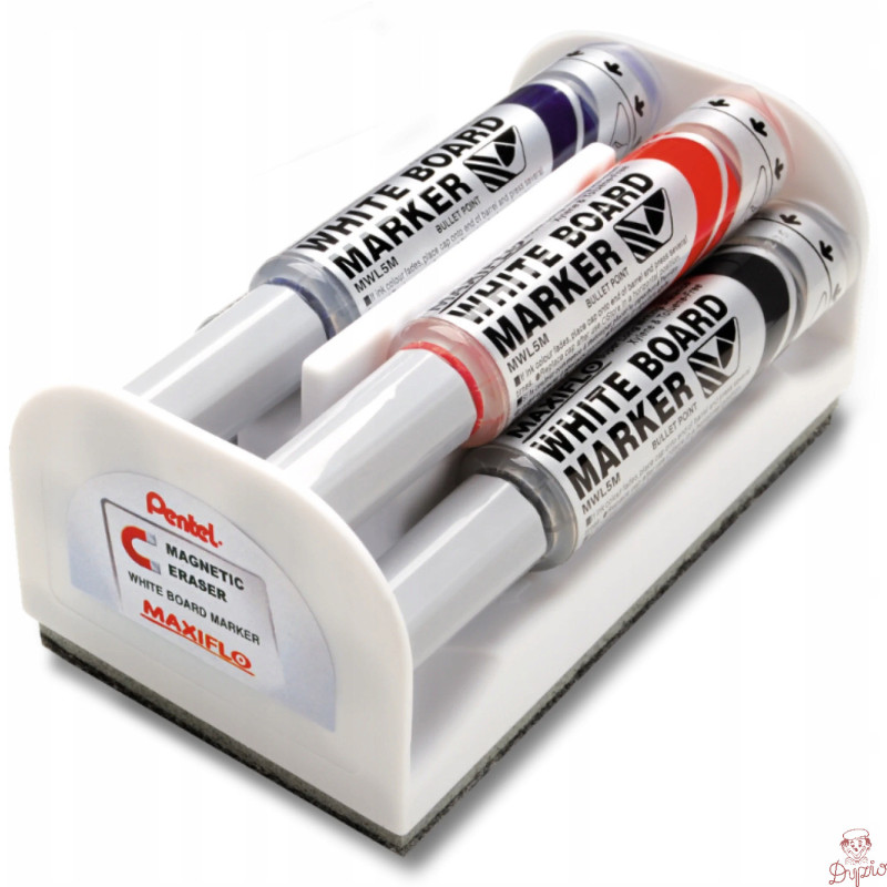 Marker suchościeralny 4sztuki MWL5M PENTEL MAXIFLO(z tłoczkiem)