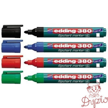 Marker flipchart okrągły 1.5-3mm czerwony EDDING 380/002/CZ