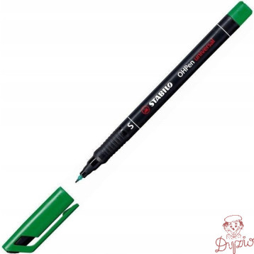 Foliopis STABILO OHPen S niezmywalny 0.4mm zielony 841/36