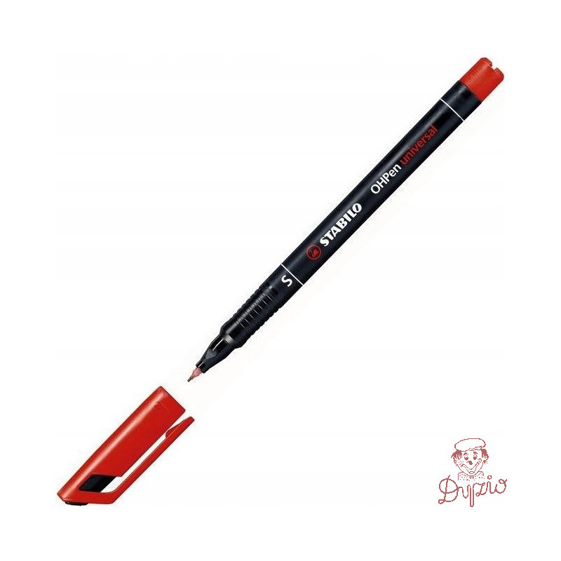 Foliopis STABILO OHPen S niezmywalny 0.4mm czerwony 841/40