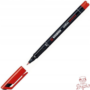 Foliopis STABILO OHPen S niezmywalny 0.4mm czerwony 841/40