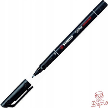 Foliopis STABILO OHPen F niezmywalny 0.7mm czarny 842/46