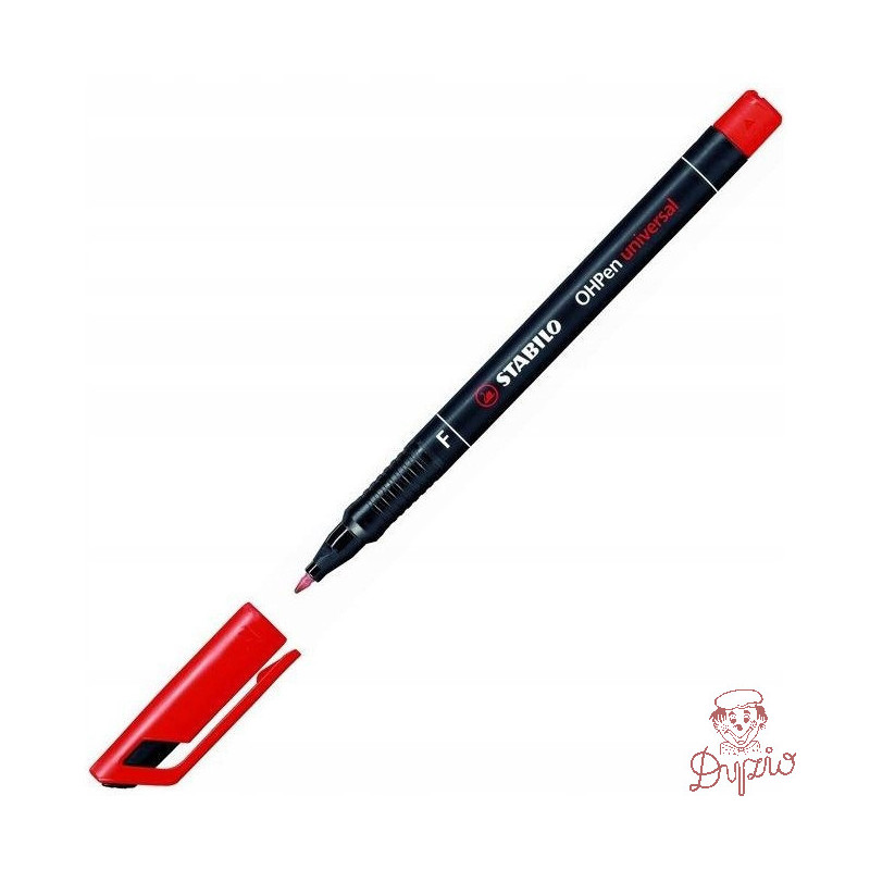 Foliopis STABILO OHPen F niezmywalny 0.7mm czerwony 842/40