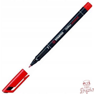 Foliopis STABILO OHPen F niezmywalny 0.7mm czerwony 842/40