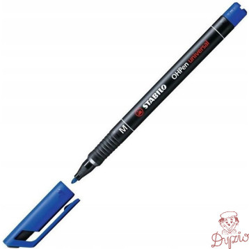 Foliopis STABILO OHPen M niezmywalny 1.0mm niebieski 843/41