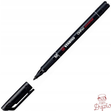 Foliopis STABILO OHPen M niezmywalny 1.0mm czarny 843/46