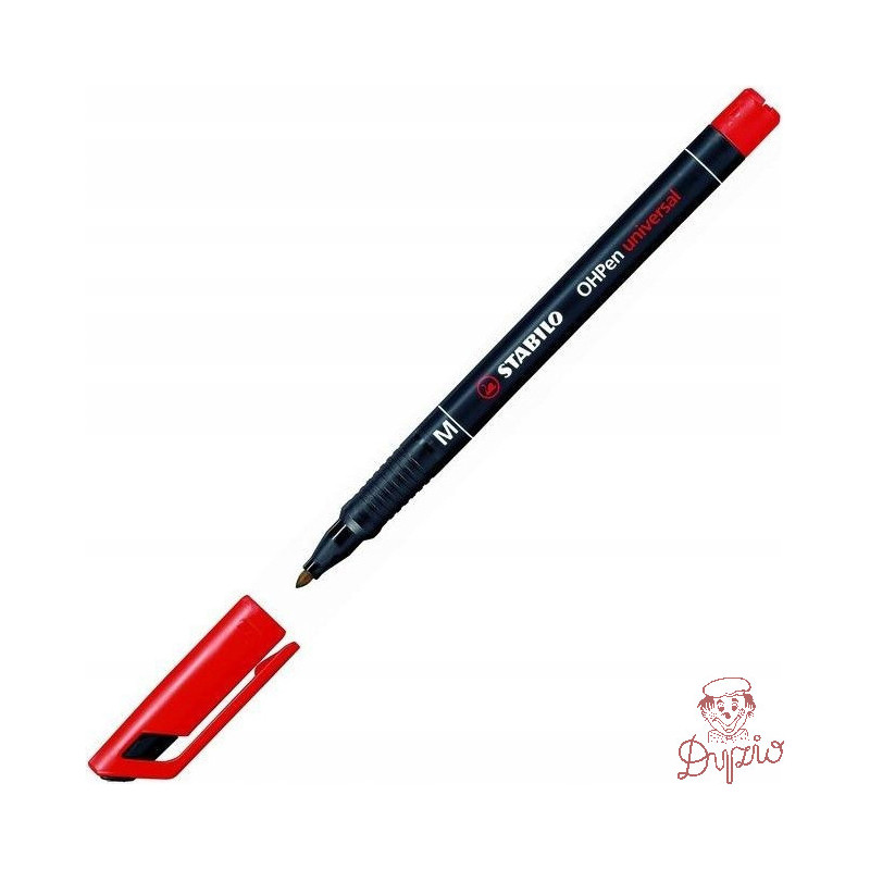 Foliopis STABILO OHPen M niezmywalny 1.0mm czerwony 843/40