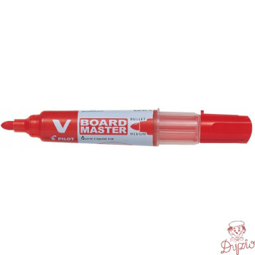 Marker suchościeralny V BOARD MASTER czerwony PIWBMA-VBM-M-R-BG PILOT