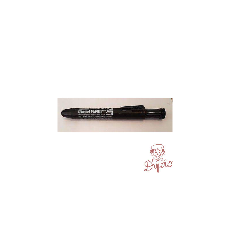 Marker permanentny czarny z systemem przyciskowym NX5A PENTEL