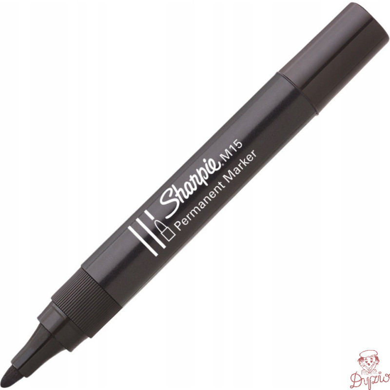 Marker permanentny M15 okrągły czarny SHARPIE S0192584