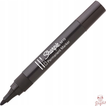 Marker permanentny M15 okrągły czarny SHARPIE S0192584