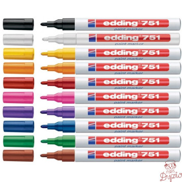 Marker lakierowy 1-2mm 751 srebrny okrągła końcówka 751/054/S EDDING
