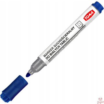 Marker suchościeralny niebieski okrągły TO-266 TOMA
