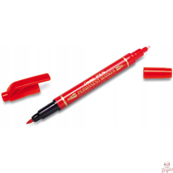 Foliopis dwustronny N75W/B czerwony PENTEL