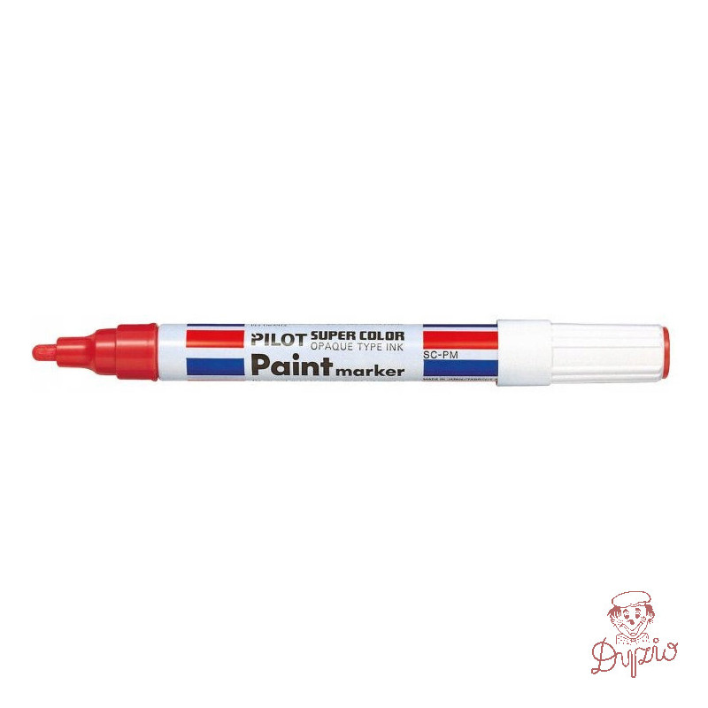 Marker olejowy PILOT grubość M czerwony PISC-PMR