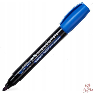 Marker permanentny nr 54 niebieski ścięta końcówka 157951 Faber-Castell