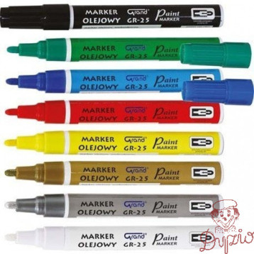 Marker olejowy GR-25 żółty GRAND
