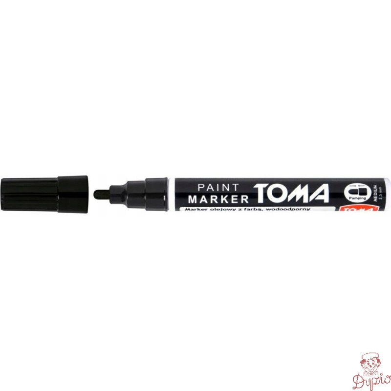 Marker olejowy TO-440 grubość 2.5mm czarny TOMA