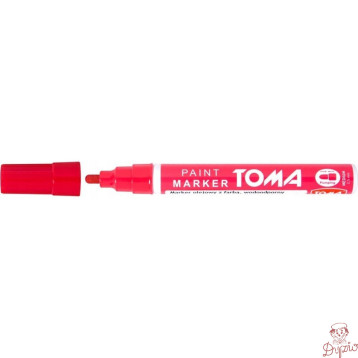 Marker olejowy TO-440 grubość 2.5mm czerwony TOMA