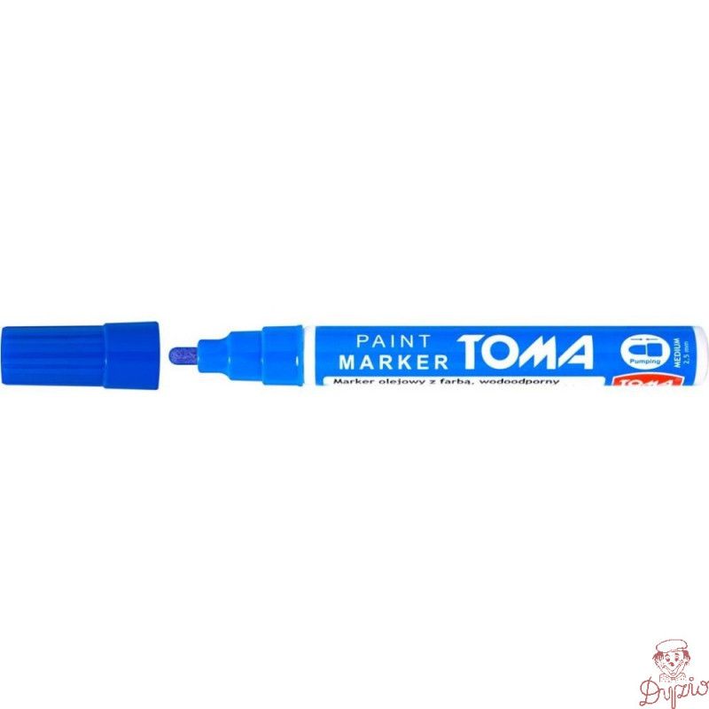 Marker olejowy TO-440 grubość 2.5mm niebieski TOMA