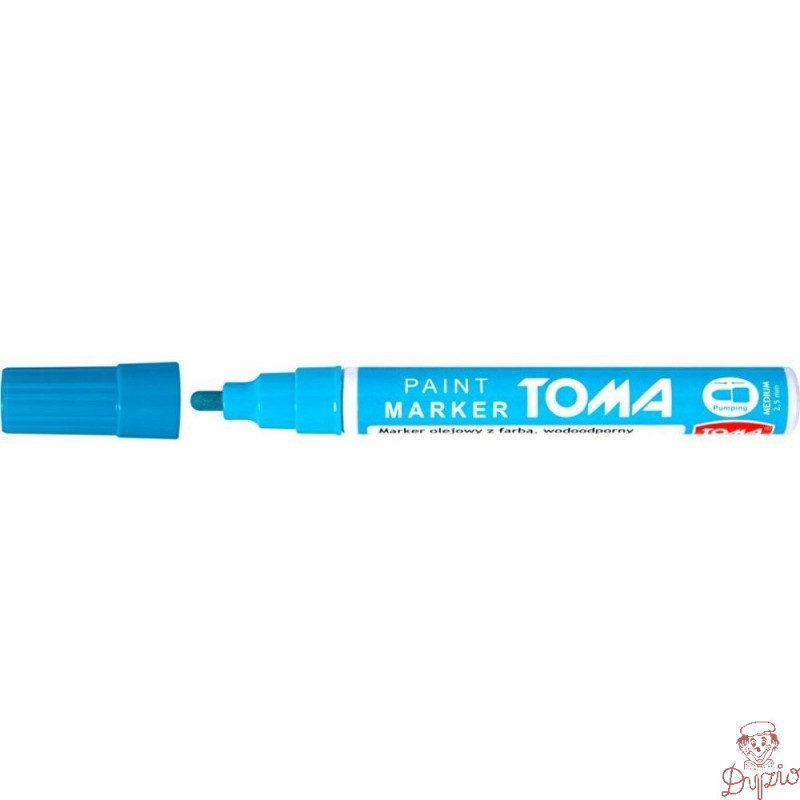 Marker olejowy TO-440 grubość 2.5mm jasnoniebieski TOMA