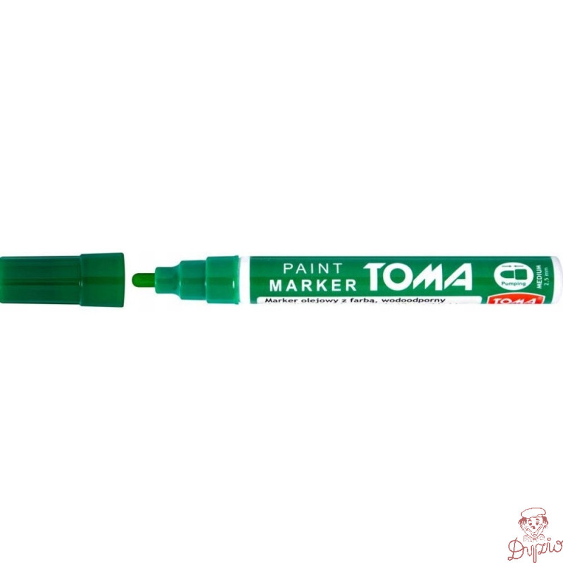 Marker olejowy TO-440 grubość 2.5mm zielony TOMA