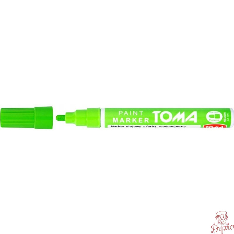 Marker olejowy TO-440 grubość 2.5mm jasnozielony TOMA