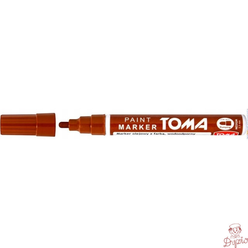 Marker olejowy grubość 2.5mm brązowy TO-440 TOMA