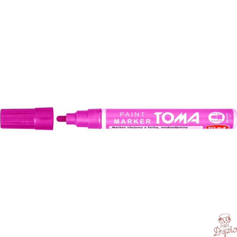 Marker olejowy TO-440 grubość 2.5mm różowy TOMA