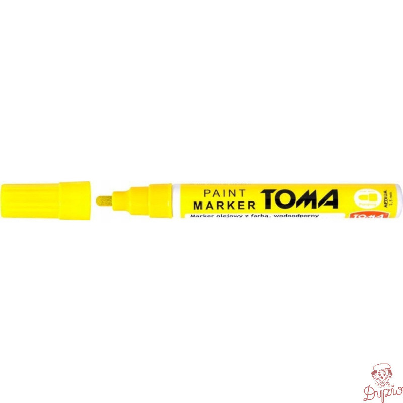 Marker olejowy grubość 2.5mm żółty neon TO-440 TOMA