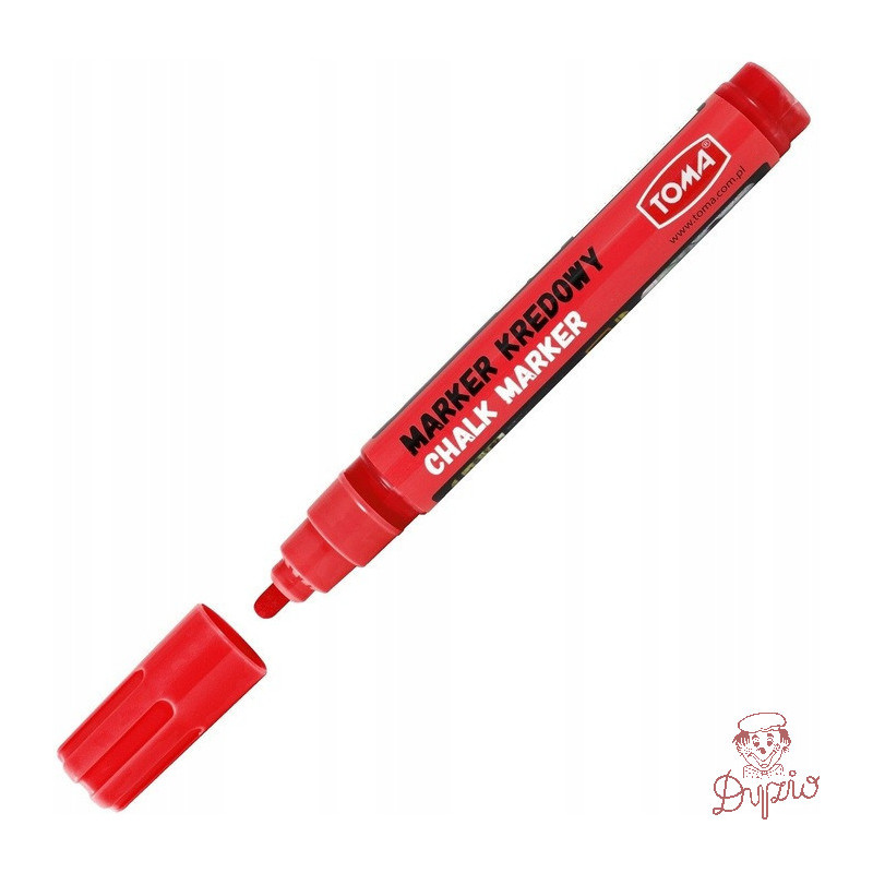 Marker kredowy końcówka 4.5mm czerwony TO-292 22 TOMA