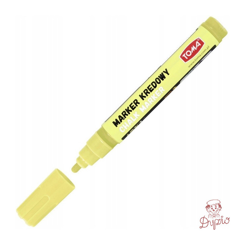 Marker kredowy końcówka 4.5mm żółty TO-292 72 TOMA