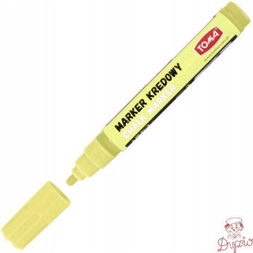 Marker kredowy końcówka 4.5mm żółty TO-292 72 TOMA