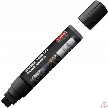 Markery kredowe końcówka 15x8mm czarne TO-290 32 TOMA