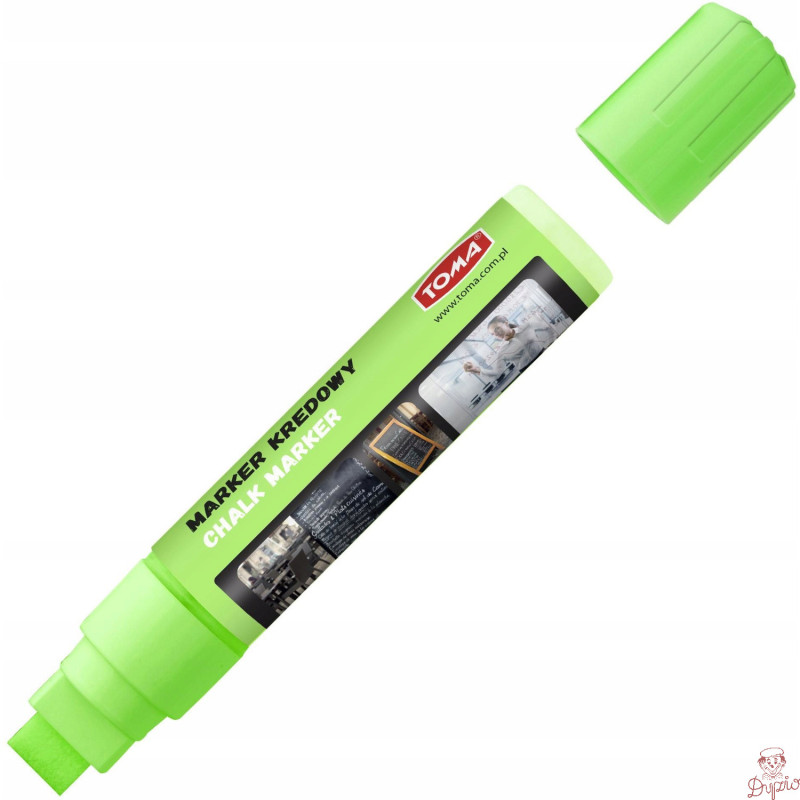 Markery kredowe końcówka 15x8mm zielone TO-290 42 TOMA