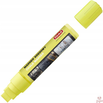Markery kredowe końcówka 15x8mm żółte TO-290 72 TOMA