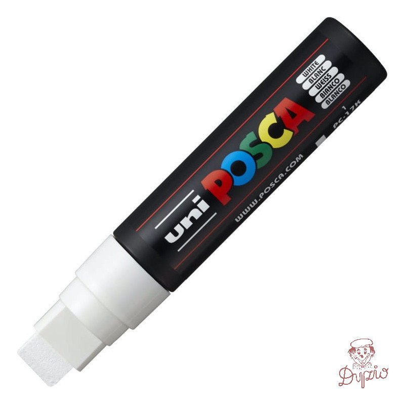 Marker z farbą plakatową Posca PC-17K, biały, Uni