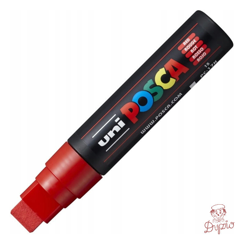 Marker z farbą plakatową Posca PC-17K, czerwony, Uni